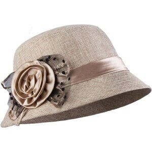 Women Bow Bucket Hats khaki